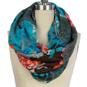 Anthropologie Infinity Lace Cutout Scarf